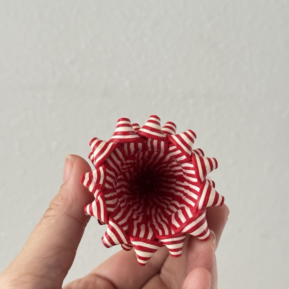 Peppermint Candy Cane Christmas Holiday Tree Ornament‎ Set Lot 2 Decorations - Picture 3 of 5